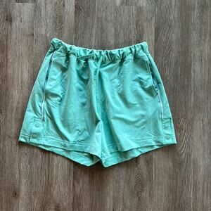 Gymshark Recess Mint Green High Rise Snap Shorts Size M 3” Inseam